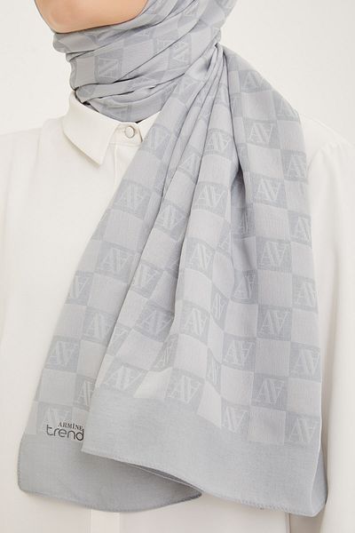 Armine Trend Ultra Light A Logo Shawl Gray