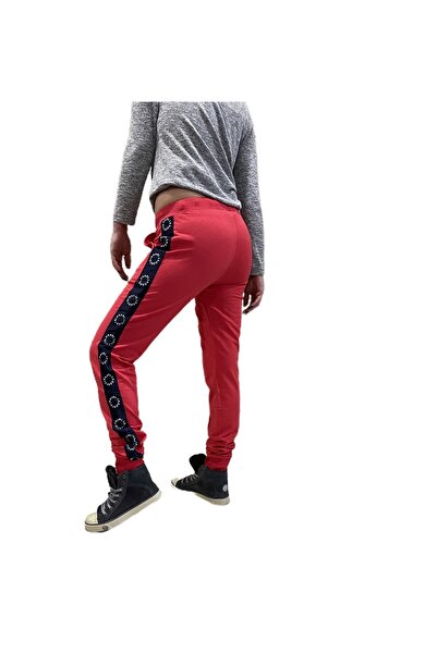 Karl Lagerfeld Kadın Kırmızı Circle Logo Jogger