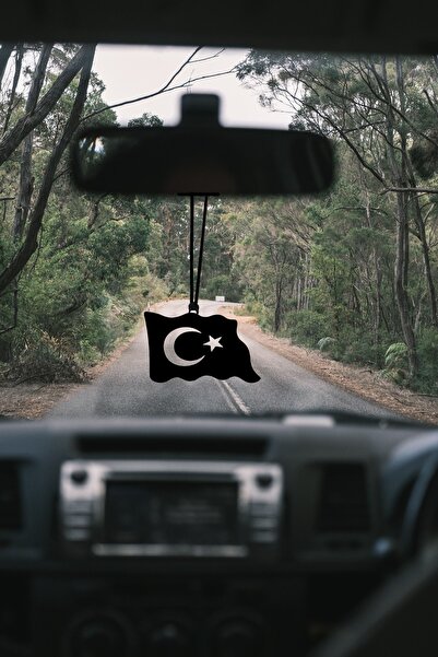 VELUX HOME Araba Dikiz Aynası Süsü Dalgalanan Türk Bayrağı Metal