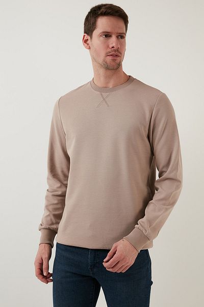Buratti Ριγέ Cotton Crew Neck Sweat Ανδρικός ιδρώτας 5905241