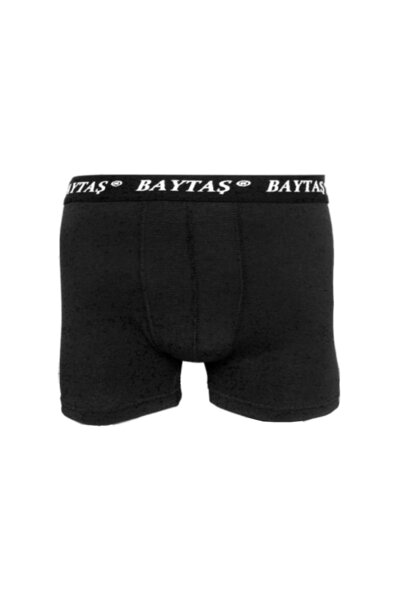 Baytas Gray Black Men's Boxers 2 Pieces Classic Cotton Lycra