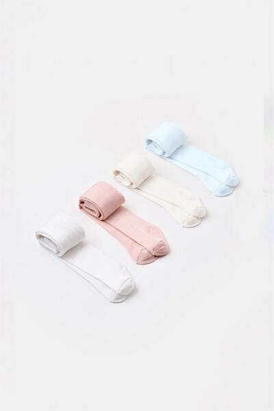 Bibaby Bamboo Baby Girl Bamboo Plain Pantyhose White