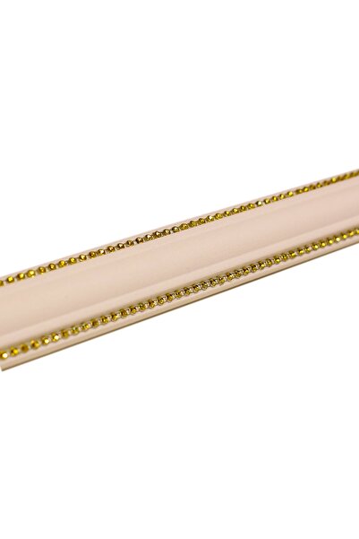 yeditepe osmanlı 2 Şeritli Dekoratif Altın Sarı Taşlı Strafor Köpük Çıta Kart...