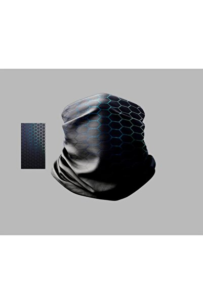 Buffalo قناع راكب الدراجة النارية بتصميم Datwork، طوق رقبة خارجي للجنسين، بان...