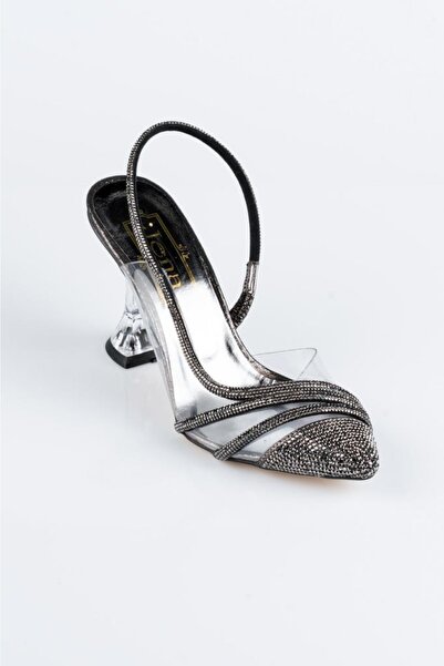 JENA 5050 Rochie de seara cu toc transparent Pantofi dama