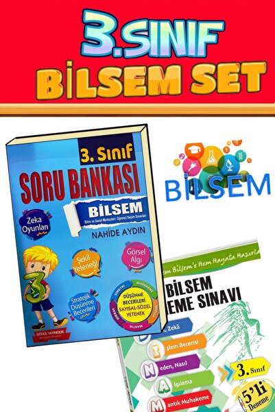 GÖNÜL YAYINCILIK 3. Sınıf Deneme Bilsem Hazırlık Kitabı Soru Bankası 2023