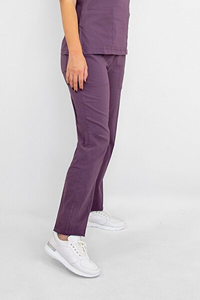 Nur Medikal Giyim Lila boja Sa likrom pantalona