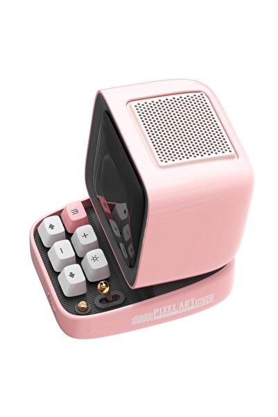 DIVOOM Ditoo Pro Piksel Ekranlı Pembe Bluetooth Hoparlör