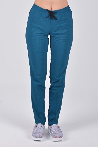Nur Medikal Giyim Pantaloni uni albastru ușor de culoare albastru ușor