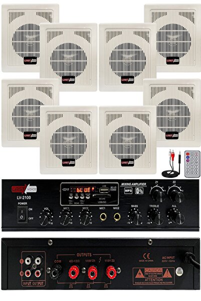 Lastvoice Eko Paket-4 Anfi Ve Duvar Tipi Hoparlör Ses Sistemi Paketi