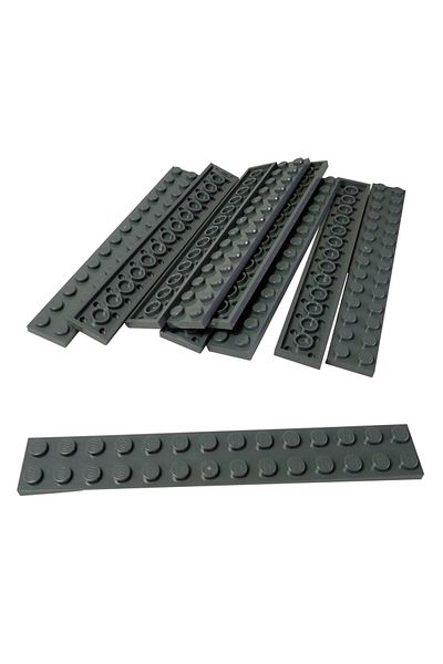 LEGO Moc Custom Accessories Creator Plate 2 X 14 Long Flat Bricks Dark Grey 2 Pcs to Send