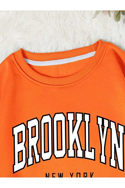 Machetta Παιδική μπλούζα με λαιμόκοψη 3 νημάτων Brooklyn Printed Oversize