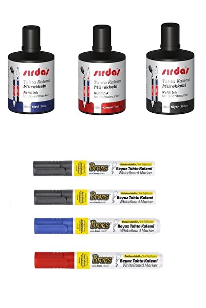 Siriderya Tahta Kalem Mürekkebi 3'lü Set Sırdaş + 4'lü Doldurulabilir Tahta K...