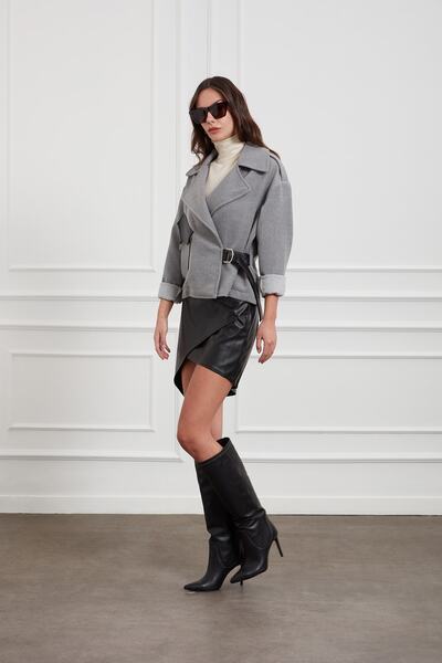 UTOPIAN Troklu Ince Topuk Sivri Burun Çizme