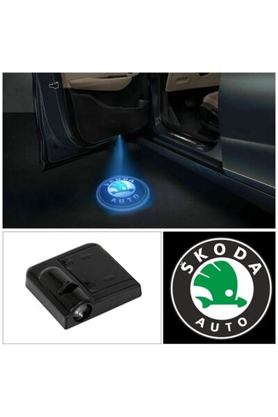 Mycl Skoda 2 Adet Araçları Için Pilli Yapıştırmalı Mesafe Sensörlü Kapı Altı ...