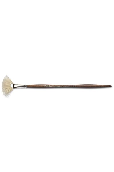 Winsor Newton Winsor & Newton Artists' Synthetic Hard Bristle Long Handle Fan Brush No:6