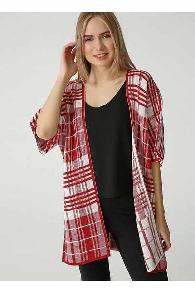 Sheilar Checkered Cardigan