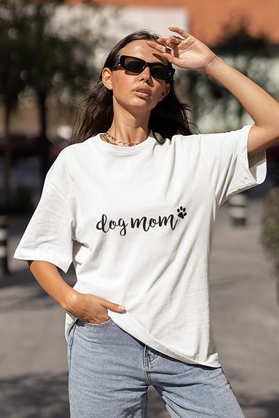 Advantage Tricou Oversize Design Dog Mom