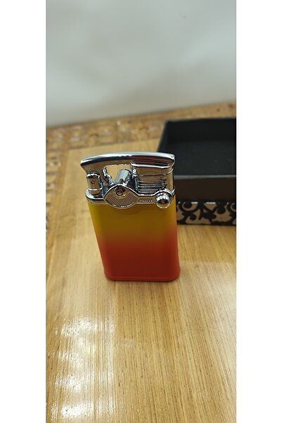 Heartfelt Gifts Yandan Çarklı Renkli Şık Tasarımlı Gazlı Özel Kutulu Kaliteli Çakmak