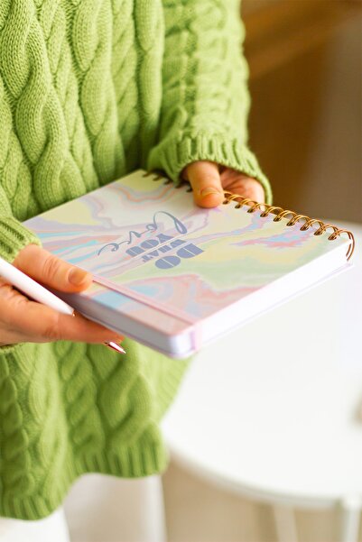 Matt Notebook A5 15x21 Cm Spiralli Lastikli Çizgili Tarihsiz Not Defteri