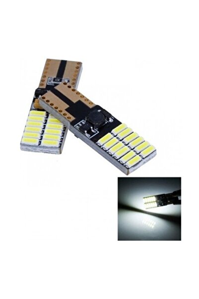 rubutek T10 Led 24 Ledli Canbus'lu Beyaz Park Ampülü 2 Adet