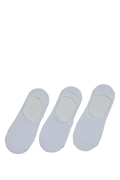 İkonik Socks Унисекс 3-пакет бели къси чорапи със силиконова поддръжка