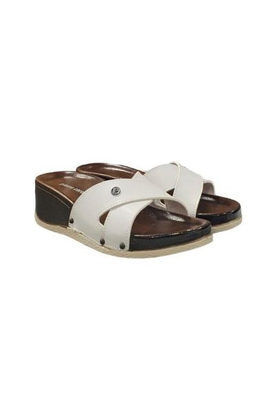 Pierre Cardin Top Cross Anatomical Wedge Heel Slippers