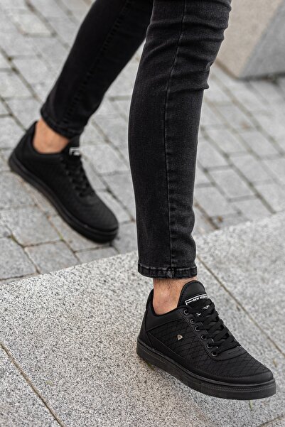 BOUIS Ανδρικά μαύρα καθημερινά κορδόνια από συνθετικό δέρμα αθλητικά παπούτσια με εσωτερική επένδυση από ορθοπεδικά αθλητικά παπούτσια