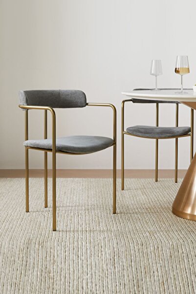 Modabilya Gold Metal Sandalye