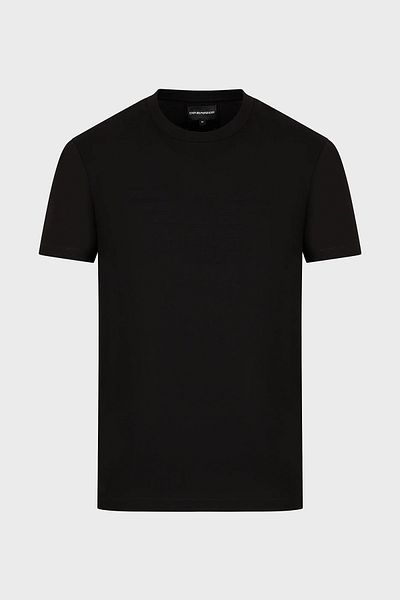 Emporio Armani Tricou cu logo Crewneck 100% bumbac Regular Fit Tricou bărbați 8n1td2 1jgyz 0022