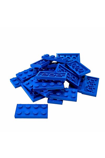 LEGO Moc Custom Aksesuar Creator Plate 2 X 4 Düz Tuğla Mavi 4 Adet Gönderilecek