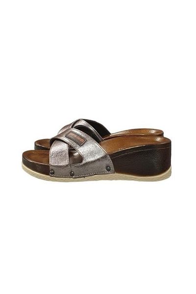 Pierre Cardin Top Cross Anatomical Wedge Heel Slippers