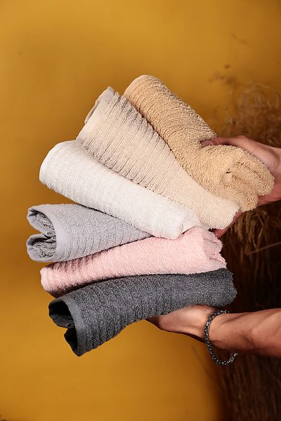 SHAL HOME Set of 6 50*90cm Hand\Face Towels -crn-