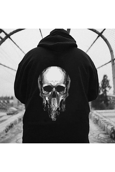 DENİKK Street Style Back Print Unisex Hoodie