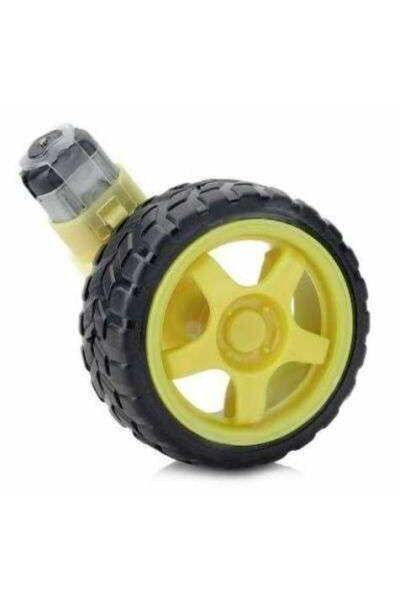 Genel Markalar Redüktörlü Motor (6v-250rpm) + Tekerlek Kiti