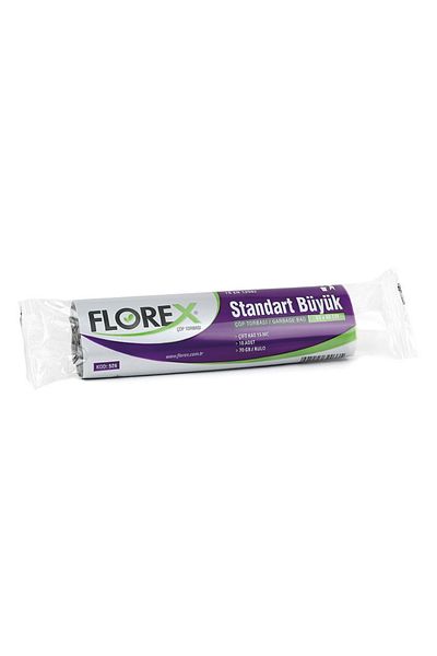 Florex Standard Large Size Garbage Bag 65x80 cm 10 Rolls Black 50 Rolls (500 Pieces 1 Box)