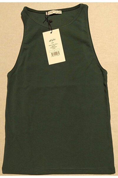 Dilvin Γυναικείο μπλουζάκι με λαιμόκοψη σε σμαραγδί πράσινο χρώμα