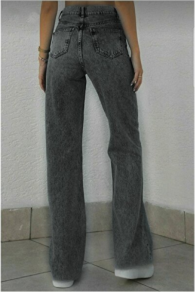 LİMABEL Desss Allstar Ikon Gold Lycra Fume Salas Джинси супер високі штани з лайкри Палаццо