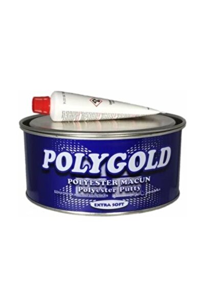 İstanbul E-Hırdavat Polygold Galvaniz Polyester Extra Soft Çelik Kaporta Macunu 500 Gr