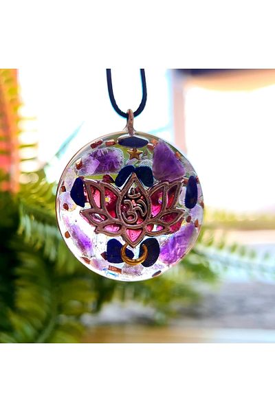 Singincraft Aum Figure Orgonite Necklace - 3cm, Hand Made Design Product