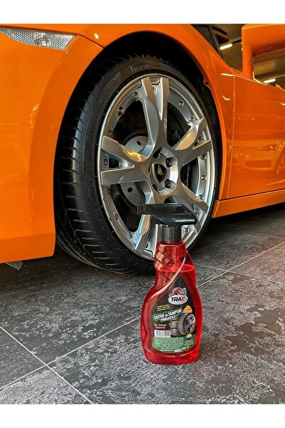ARACINIZ İÇİN EN İYİSİ T-RAX Lastik Parlatıcı Tampon Cilası Ve Lastik Süngeri 2'li Araba Oto Süper Kaliteli Sprey 500ml