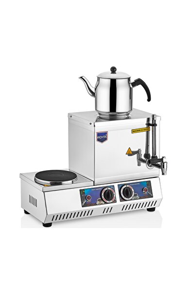 Remta 15 Model Tek Demlikli Pleytli Elektrik Çay Kazanı 13 Litre-demlik Dahil...
