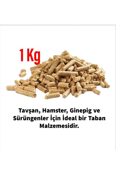 hebmeyy %100 Organik Çam Pelet Kemirgen Altlığı %100 Doğal 1 Kg, Hamster Tala...