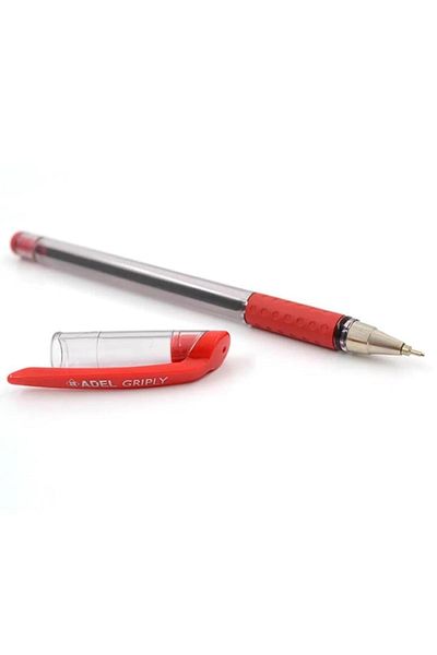 Dünyadan Hediyeler Adel Griply Ballpoint Pen Red 0.7 Mm Thin Point