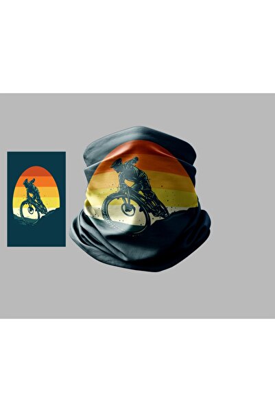 Buffalo Bicycle Designed Biker Buff Mask Outdoor Neck Collar Unisex Bandana