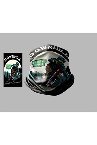 Buffalo Bicycle Designed Biker Buff Mask Outdoor Neck Collar Unisex Bandana