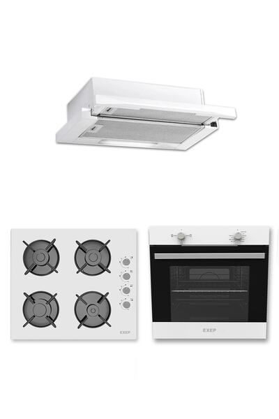 Exep Mio Beyaz 3 Lü Ankastre Set (e4e-eo320-ef200)