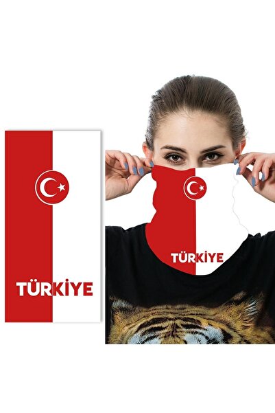 Knmaster Türkiye Kırmızı Beyaz Ay Yıldız Buff Bandana Boyunluk Maske Türk Markası