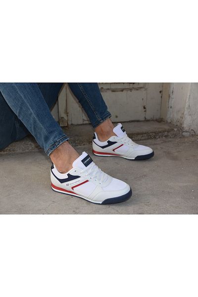 Prego Ανδρικά αθλητικά παπούτσια Crosberg Lace-Up White Navy