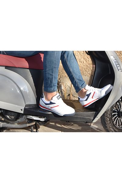 Prego Ανδρικά αθλητικά παπούτσια Crosberg Lace-Up White Navy